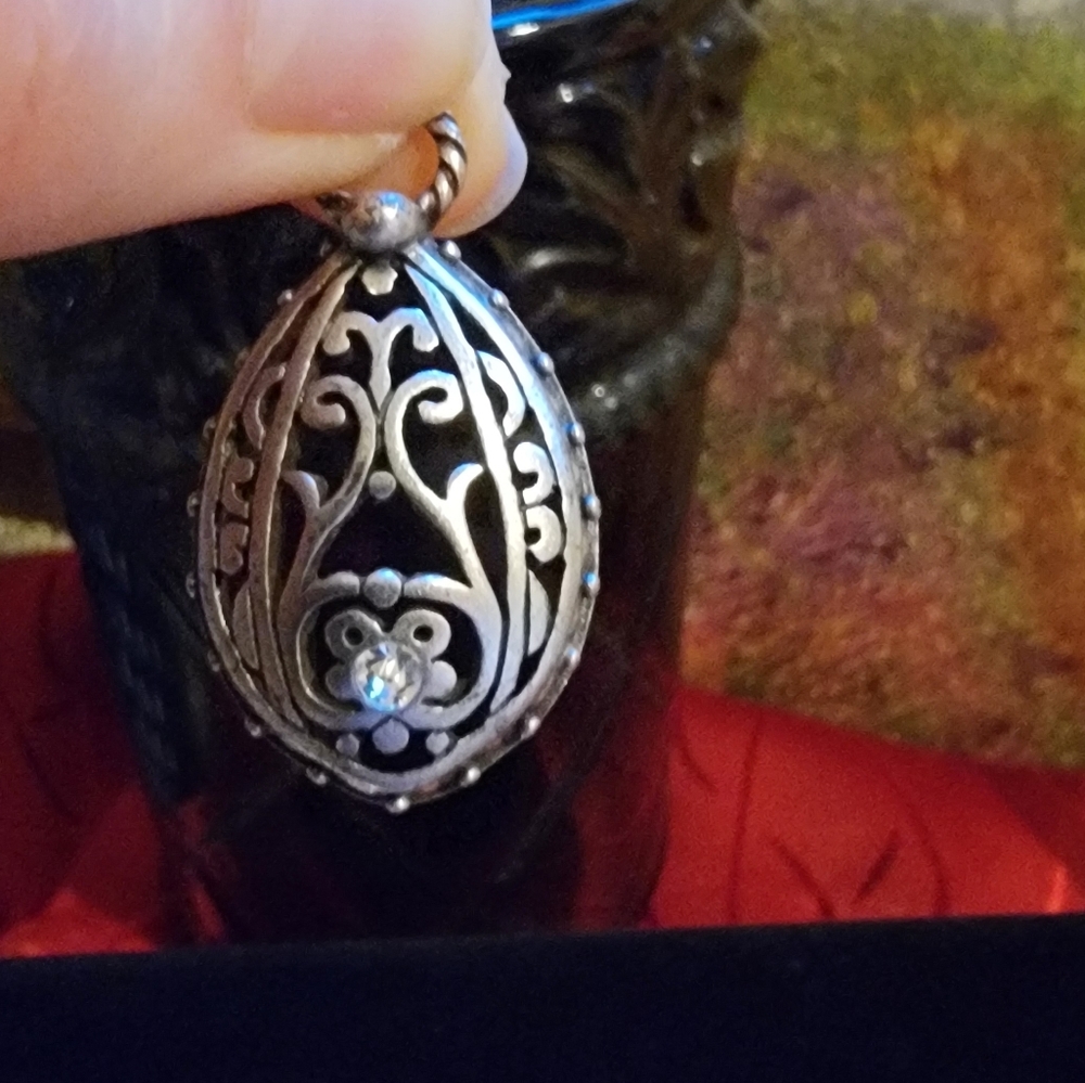 Grace Adele Teardrop Pendant With Rhinestone - image 2